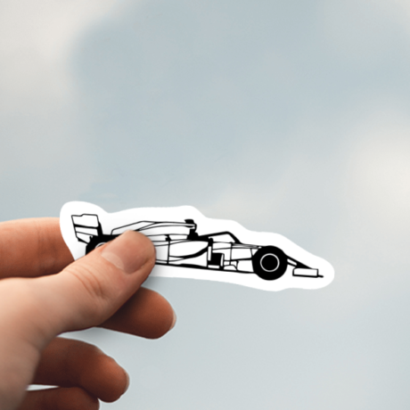 F1 Car Die-Cut Sticker