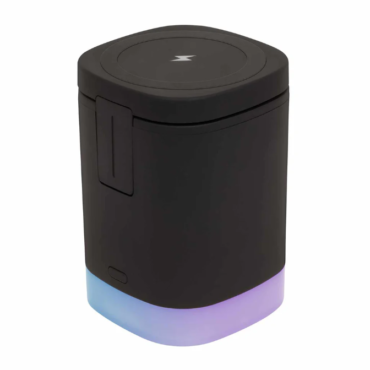 Lucid Charge LED 3-in-1 Wireless Charging MagSafe LED Valet Black