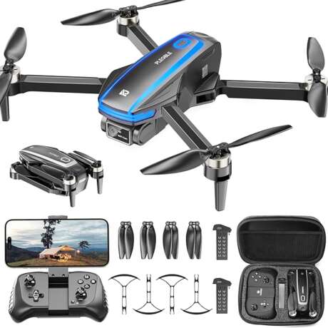 Drones with Camera for Adults 4K Brushless Motor Drone, FPV Foldable RC Quadcopter