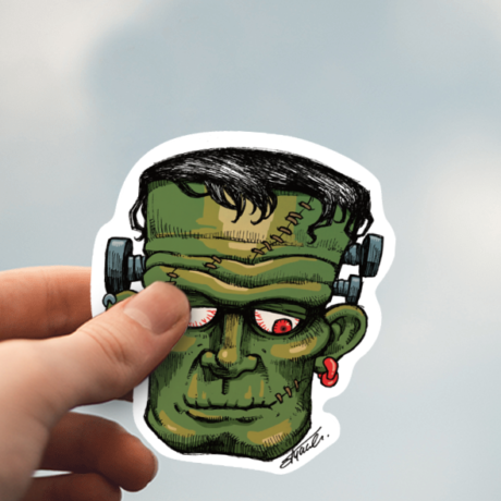 Frankenstein Die-Cut Sticker