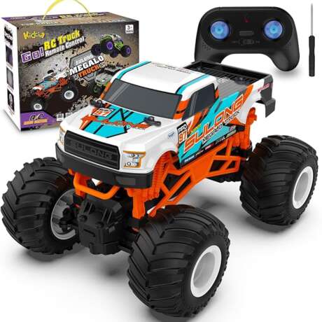 RC Monster Truck - 2.4GHz All Terrain Car for Kids 4-12, 20 Km/h Off Road RC Truck