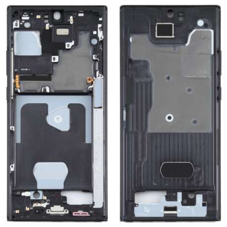 For Samsung Galaxy Note20 Ultra SM-N985F Middle Frame Bezel Plate With Parts (Black)