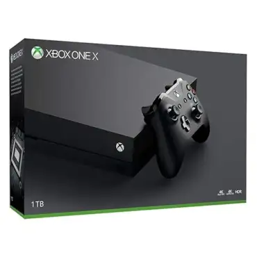 Microsoft Xbox One X 1TB Console with Wireless Controller: Enhanced, HDR, Native 4K, Ultra HD (2017 Model) (Renewed)
